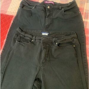 2 Black Jeans Lot